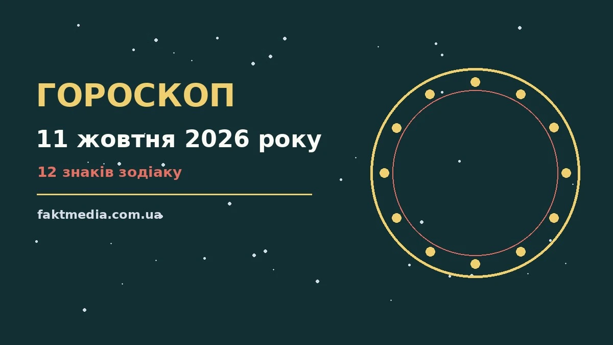 Гороскоп на 11 жовтня 2026 року: на що звернути увагу про настрій, справи та гроші