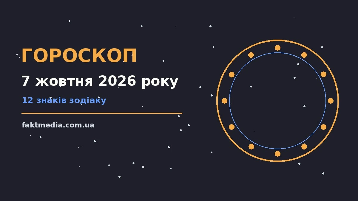 Гороскоп на 7 жовтня 2026 року: на що звернути увагу про настрій, справи та гроші