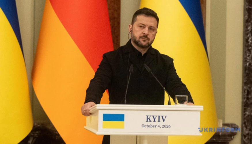 Зеленський 4 жовтня в Києві назвав оцінку ракетних запасів РФ поруч із Мерцом